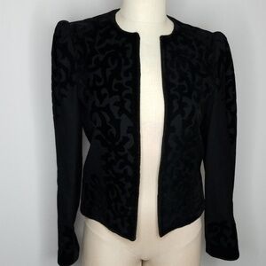 1980’s Louis Feraud Wool Baroque Jacket FR 36 Black